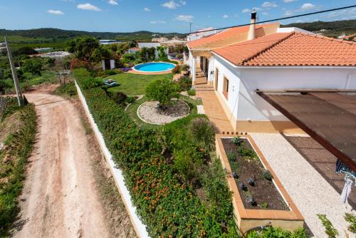 Garden, Charming 3 bedroom Villa Nestled Amongst the Orange Groves of Silves, Algarve, Portugal in Santo Estevao