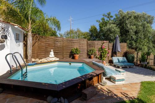 Balcony/terrace, Casa JuKa - Private Algarve Home with Pool, Garden & Sea View in Arrochela