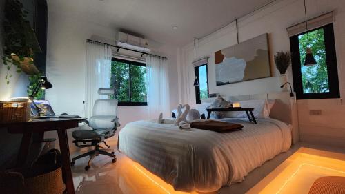 Modern Zen Houses Soft mattress 900 Mbps 10min beach in Ko Pha-ngan