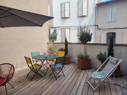Terrasse et parking - détente en cœur de Castres - Location saisonnière - Castres