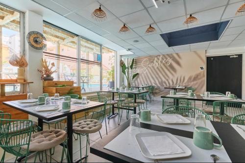 Étterem, Hotel Les Sables - Urban Style - by Logis Hotels in Canet-en-Roussillon