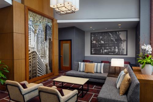 로비, 하얏트 플레이스 시카고 미드웨이 에어포트 (Hyatt Place Chicago Midway Airport) in 시카고 미드웨이 국제공항