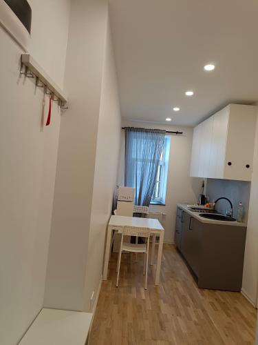 Konyha, New Gray apartment in the center of Riga in Grinzinkalns (történelmi dolgozók negyede)