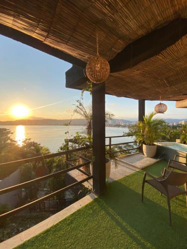 瓜鲁雅 Casamar paraiso na praia com a vista do mar dos sonhos piscina e spa 4星级 民宿 客房