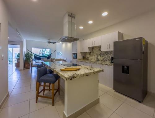 2BR Apt with Lagoon View in Puerto Aventuras in Puerto Aventuras