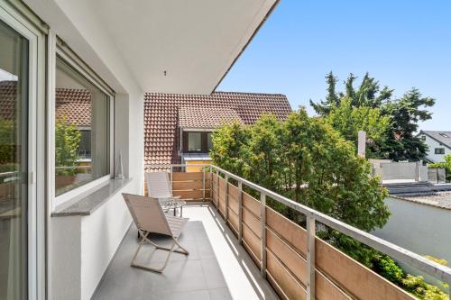 Balcony/terrace, Business & Travel Apartment - Top Lage - 20 Min vom Frankfurt Airport in Griesheim