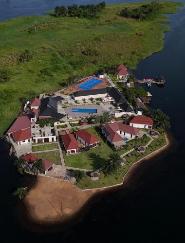 Vedere exterior, Platinum Blue Island Resort in Akosombo