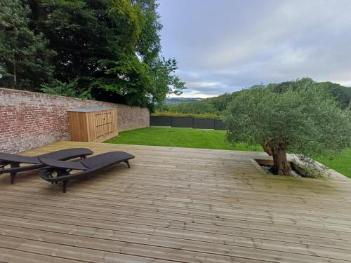 Viesnīcas āriene, Le Gîte du Monastère Luxe discret entre plage à 5minutes et campagne normande Parking 2 voitures (Le Gite du Monastere Luxe discret entre plage a 5minutes et campagne normande Parking 2 voitures) in Martin-Eglise (Upper Normandy)