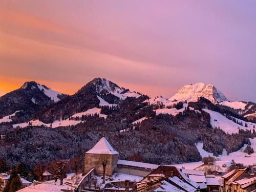 Au soleil de Gruyères chez Chantal in Greyerz, Schweiz