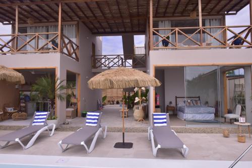 陽台/露台, Cocolobos Beach Resort in 波卡潘