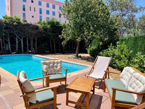 Vrt, Villa Perpignan avec piscine - Route des plages in Clos Banet