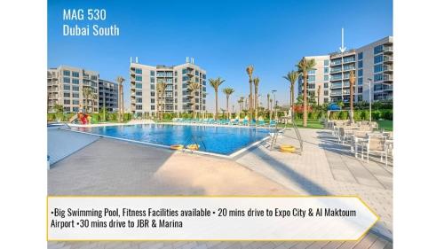 Budget-friendly 2bd near EXPO with a huge pool, Dubaj