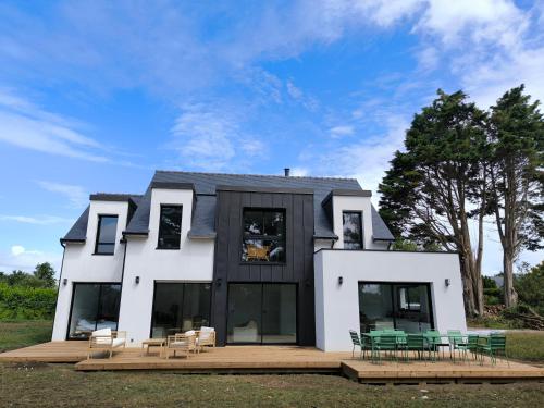 Maison d'architecte neuve à Port Manech gîte à louer Kermen