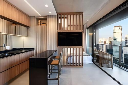 BHaus Faria Lima VN Millenium | Vila Olimpia | Grand Studio Deluxe com Vista Panorâmica 15o andar | ml53, São Paulo