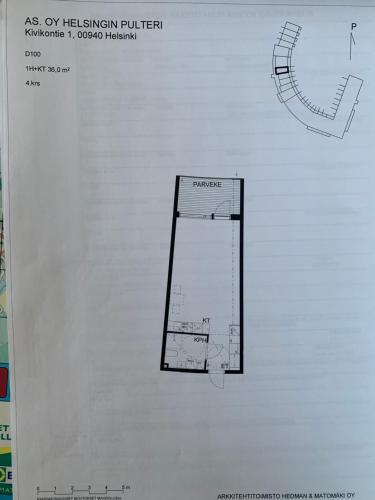 Tilava yksio isolla lasitetulla parvekkeella in Kurkimäki