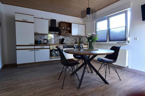 virtuve, Ferienwohnung Südwestpfälzer Ruheoase (Ferienwohnung Sudwestpfalzer Ruheoase) in Busenberg