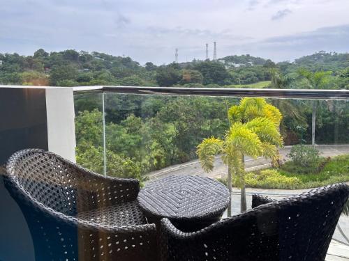 Balcony/terrace, Poolside Escape Near Boracay’s Iconic Keyhole near Fairways and Bluewater Resort Golf and Country Club