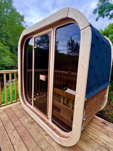 Сауна, 60 Mile Inn - Luxury Pods with Hot Tubs in Брідж оф Оркі