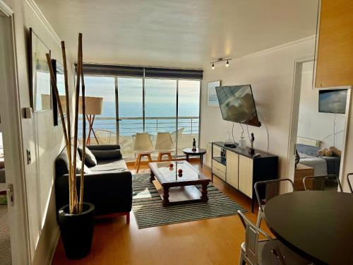 Depto con increíble vista al mar en Av Eluchans