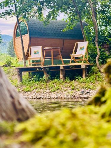 river barrels in Pruška