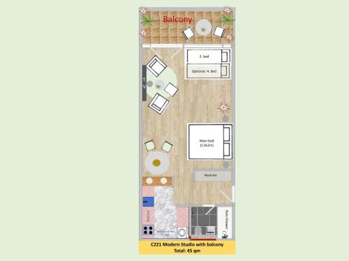 Modern City Studio with Air Condition & Balcony, Zürich (photo 3)