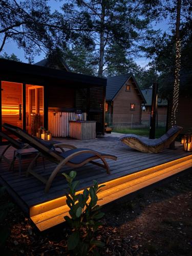 BORSKÓWKA domki z balią z jacuzzi i sauna