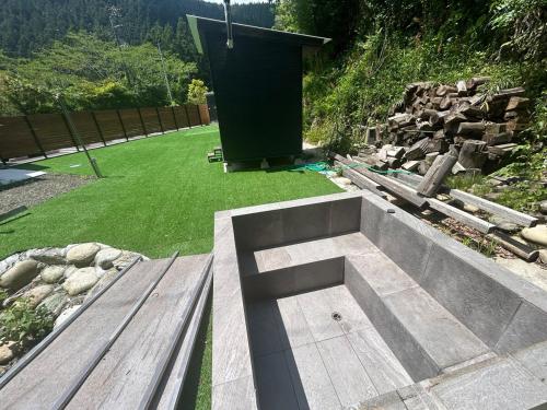 自然感じるテラス