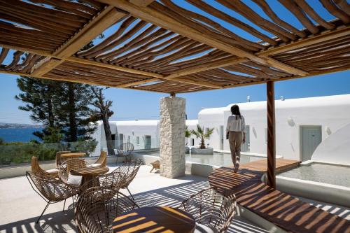 Hotellet från utsidan, Poseidon Hotel Suites in Mykonos