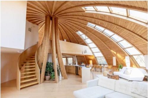 Unique Dome Home With Hot Tub & Piano, on 28 acres in High Falls