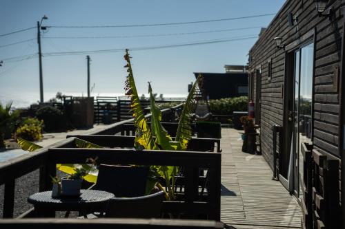 Jardín, Viento Sur Pichilemu Lodges Cama King con Calientacamas in Pichilemu