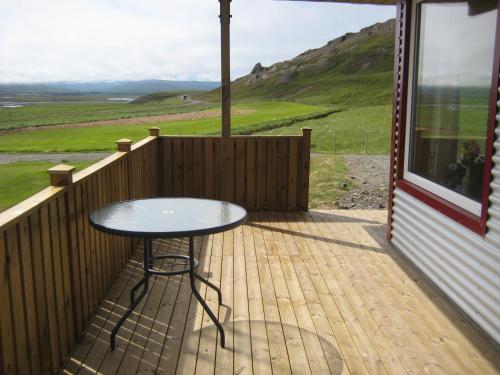 Erkély/terasz, Asbrandsstadir Cottages in Vopnafjordur