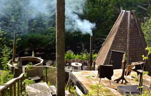 . Glamping med Badtunna