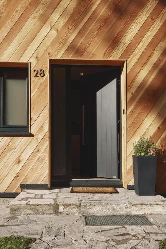 外部景觀, HAUS28 - Modernes A-Frame im Wald in 格拉特斯多夫