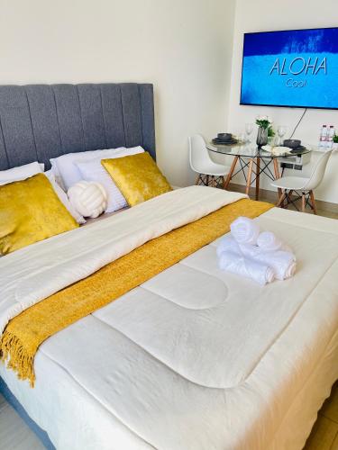 Azizi Rivieira Meydan, Dubai Luxury Studio with Burjkhalifa and Pool views, Dubaj (zdjęcie 3)