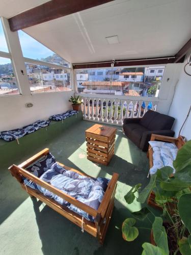 balkon/terras, Pousada Velha Tartaruga in Praia dos Anjos