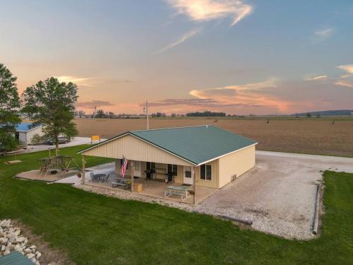 Peaceful cabin on the river