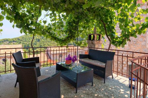 Erkély/terasz, Stone Villa Marjan in Pitve