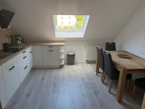 ห้องครัว, Ferienwohnung Madeleine in ไฮย์เกอร์