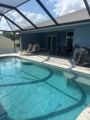 Waterfront escape with a pool
