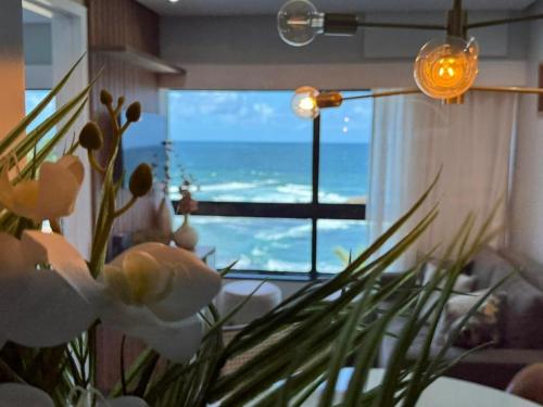 Luxuoso 2 quartos e Banheira Frente Mar Ondina Apart