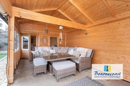 Balcony/terrace, NEWSTEAD HOLIDAY HOME by BOURNECOAST - A Family Home with Garden, Patio, Summer House and Parking -  near Tuckton Pharmacy