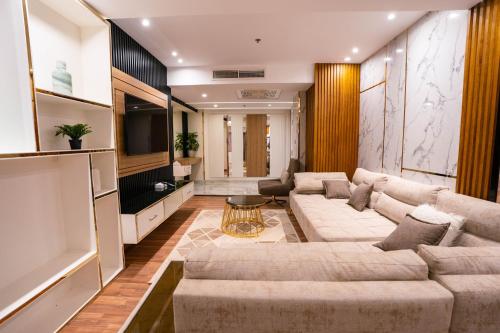 zonă comună salon/TV, Bellagio Beach Resort & Spa                                                                      in Al Ahyaa