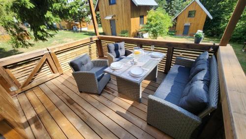 Erkély/terasz, Baribouda - Chaty Na Rybárně (Baribouda - Chaty Na Rybarne) in Vraz U Pisku