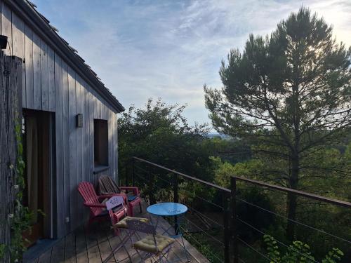 Chalet, calme, absolu, superbe vue, et piscine (en été) (Chalet, calme, absolu, superbe vue, et piscine (en ete)) in Ventenac-Cabardes