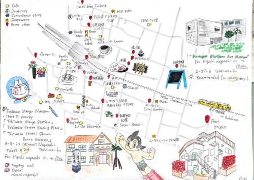 Pearl Heights 301 suit room, Easy access to Ikebukuro Shinjuku Station