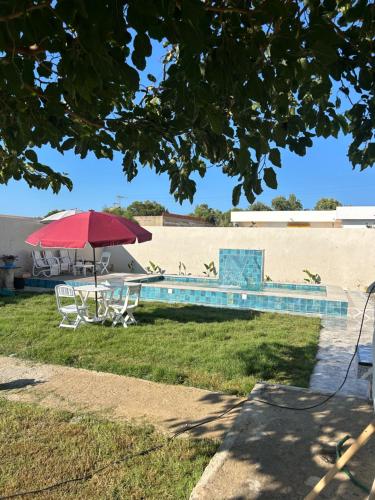 Villa with pool near the beach-Kerkouen in Ezzahra (Bin `Arus)