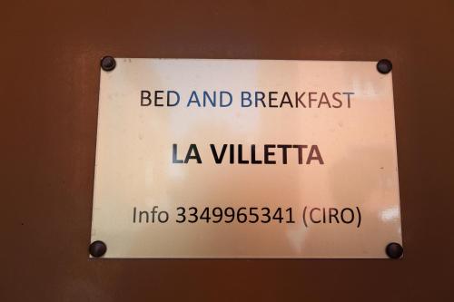 Ciro BED AND BREAKFAST la villetta 2