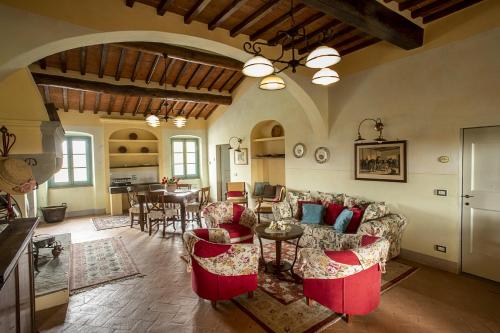 Felles stue/TV-område, Cortona Resort-Le Terre Dei Cavalieri in Santa Catarina