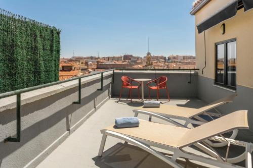 陽台/露台, 加泰隆尼亞薩拉曼卡廣場飯店 (Hotel Catalonia Plaza Mayor Salamanca) in 薩拉曼卡市中心
