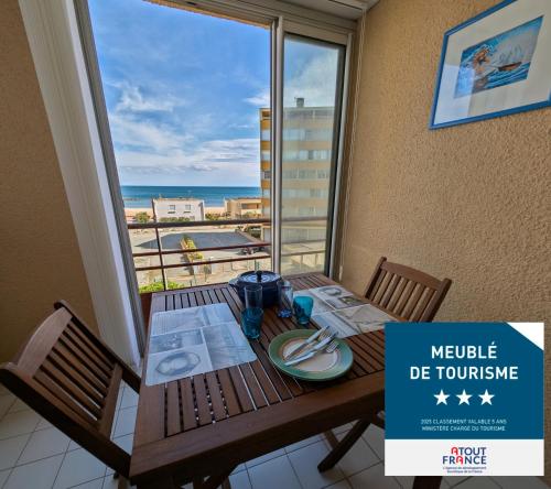 Meublé tourisme 3 Etoiles CAP HORN, Vue mer, parking privé, plage à 50m - Location saisonnière - Valras-Plage